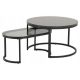  Actona Spiro runder Couchtisch 70 x 70 x 42 cm schwarz