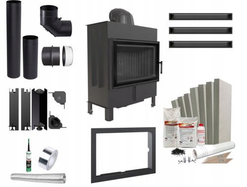 Stahl-Luftkamin Lucy 14 kW 200 schwarz