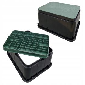    JUMBO VENTIL MANHOLE BOX 14" 6 AQUABIN Magnetventile groß GRÜN