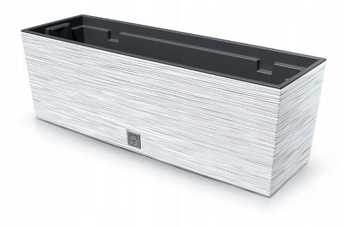  Prosperplast Blumentopf 58 cm x 18 x 19,5 cm, weißer Kunststoff