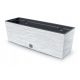  Prosperplast Blumentopf 58 cm x 18 x 19,5 cm, weißer Kunststoff
