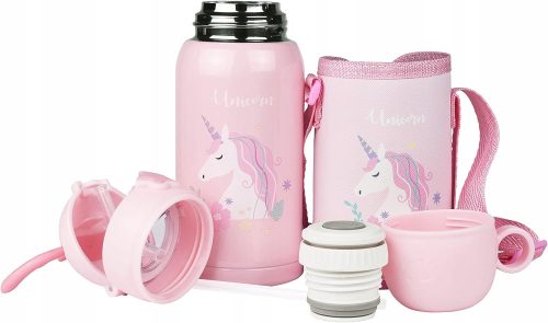  EINHORN-THERMOSFLASCHE IM KOFFER MIT GRIFF 500 ML