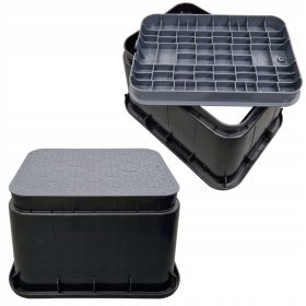    STANDARD-VENTILSCHACHTKASTEN für 4 AQUABIN-Magnetventile, groß, grau