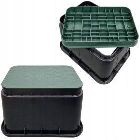    STANDARD-VENTILSCHACHTKASTEN für 4 AQUABIN-Magnetventile, groß GRÜN