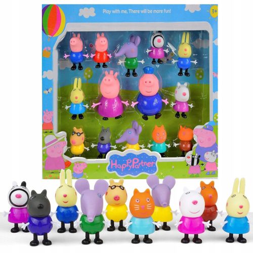  PEPPA PIG GROSSES KINDERFIGUREN-SET, 14-tlg