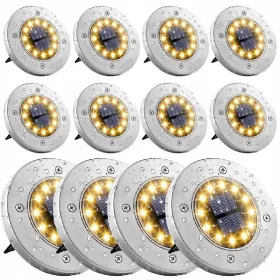  Steck-Solarlampe Unitec silber 12,5 cm 12 Stk.