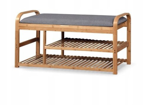  Polsterbank mit Stauraum Halmar 100 x 50 x 33 cm, Grautöne