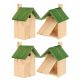  Vogelhaus Nisthaus für Meisen – 4er-Set