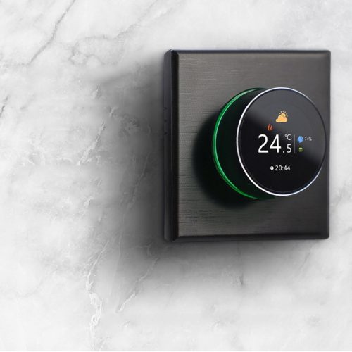  TUYA WiFi-Bodenthermostat, Knopf 16A, schwarz