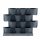 Prosperplast Blumentopf 68,5 cm x 19 x 54,6 cm Durchmesser 10 cm Kunststoff schwarz, Grau- und Silbertöne