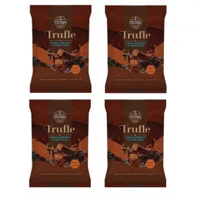   4x 1kg ODRA Rum Trüffel Pralinen in Schokolade - Großpackung