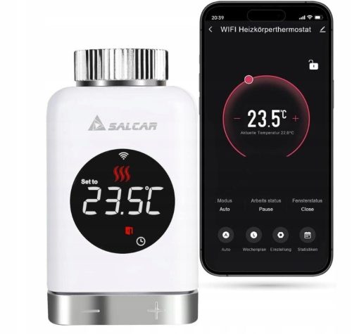SALCAR TRV801W PRO HEIZUNGSTHERMOSTAT SMART WIFI LCD-ANZEIGE