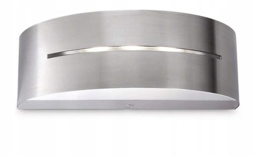  Philips Gartenwandleuchte, Grau- und Silbertöne, integrierte 8-W-LED-Quelle