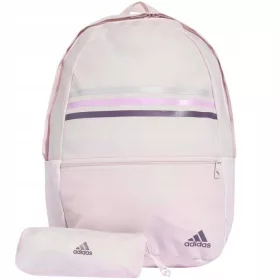   Adidas Classic 3S PC IR9837 rosa Rucksack mit Federmäppchen – 27,75 l Schul- und Sportrucksack