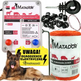   ELEKTRISCHES HIRTEN-SET für HUNDE, PFERDE, HUNDE, Weidezaungerät, Geflecht, ISOLATOR