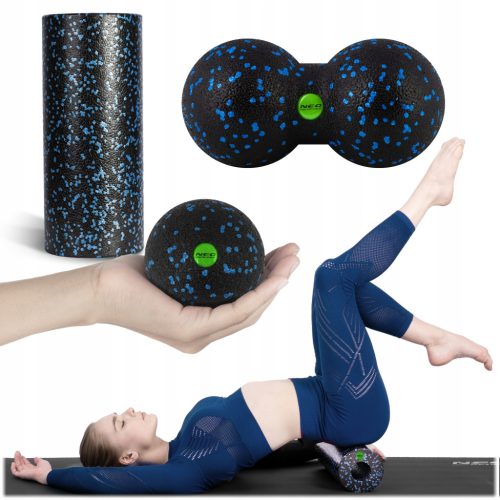  Neo-Sport-Set 33 cm x 14 cm schwarz, blau