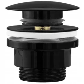    KLIK-KLAK Universal-Waschtischstöpsel Schwarz Metallic - REA