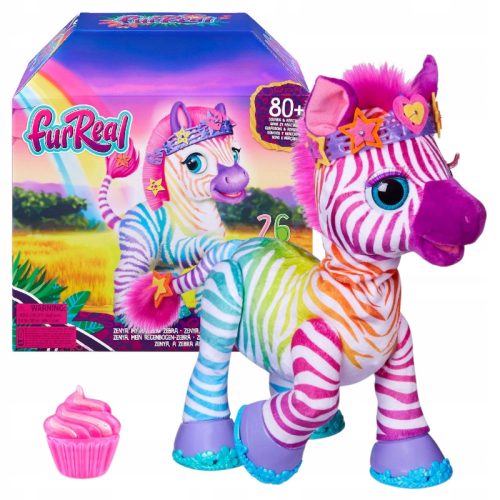  FurReal Zenya My Rainbow Zebra-Spielzeug, interaktives Haustierspielzeug für 4-jährige Kinder
