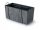  Prosperplast Blumentopf 39,5 cm x 18,5 x 19,5 cm Durchmesser 40 cm Kunststoff Graphit, Grau- und Silbertöne