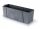  Prosperplast-Blumentopf, 58 cm x 18 x 19,5 cm, Durchmesser 60 cm, Kunststoff in den Farben Grau und Silber