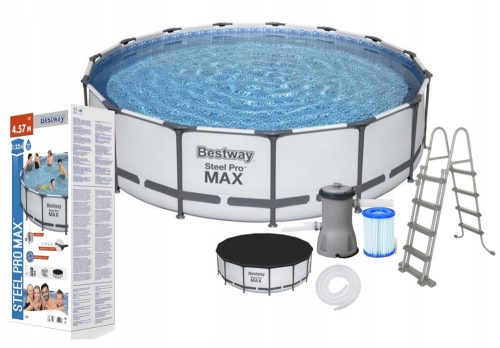 Bestway rechteckiger Rahmenpool 457 x 457 cm