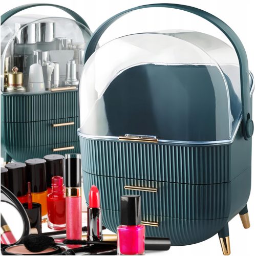  BOX-ORGANISATOR-BOX FÜR KOSMETIKSCHMUCK, GROSSE KOSMETIKTASCHE