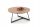  Halmar Karida runder Couchtisch 80 x 80 x 41 cm schwarz, Eiche natur