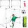 TRAININGSFUSSBALLTOR FÜR KINDER 2IN1 143 X 110 X 70CM