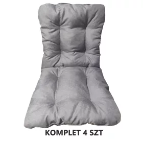  Gartenkissen wasserdicht für Stuhl 48x96x10 cm grau