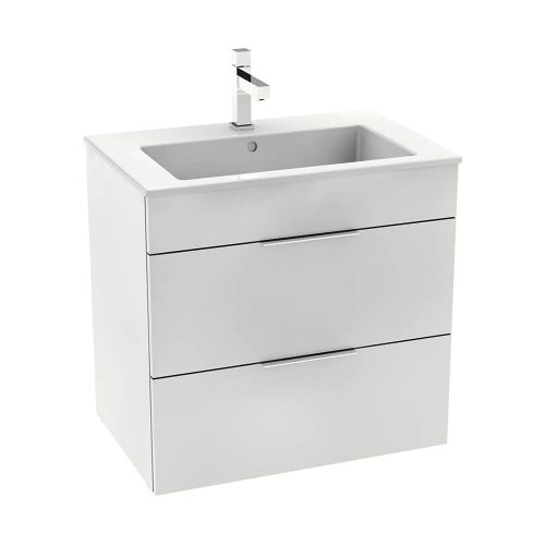  ROCA SUIT-SCHRANK 62x64 + WASCHBECKEN, GLÄNZEND WEISS