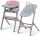  Kinderkraft Calmee Aster Pink Fütterungsstuhl mit Wippe