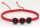  Armband schwarzer Turmalin Naturstein roter Faden Talisman
