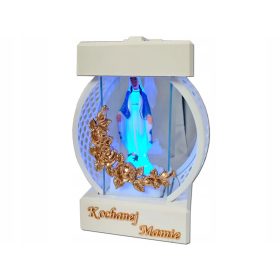    ELTERN ZU ELTERN GRABLATERNE FÜR GRÄBER KOŁO WEISS RTN ROSEGOLD + LED-FIGUR