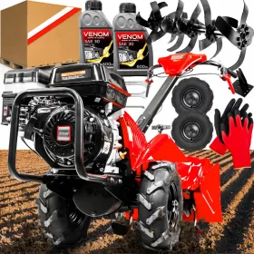    POLNISCHES BENZIN BRUTTO-TRADERLEISTUNG 9 PS HINTERER GENERATOR GROSSE RÄDER DZIK PREMIUM