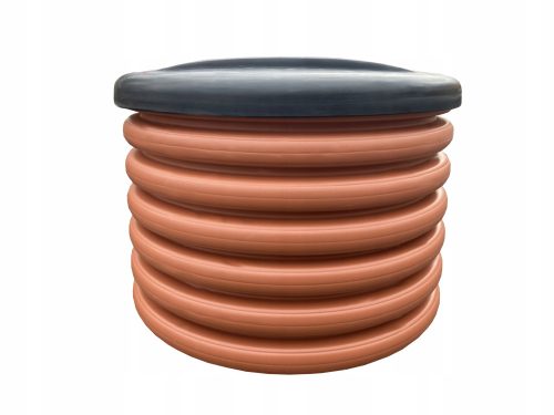 Rohr fi500 0,5 m, Brunnen, Schacht, Kanalisation + Schachtabdeckung, schwarz