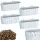  Prosperplast Blumentopf 38,3 cm x 21,2 x 13 cm, Kunststoff in Grau- und Silbertönen
