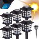  Aigostar eingebettete Solarlampe, schwarz, 32 cm, 6 Stk.