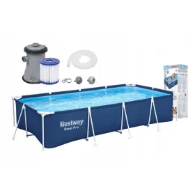 Gartenpool 400x211x81 cm Bestway 56424 mit Pumpe