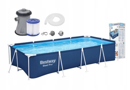 Gartenpool 400x211x81 cm Bestway 56424 mit Pumpe