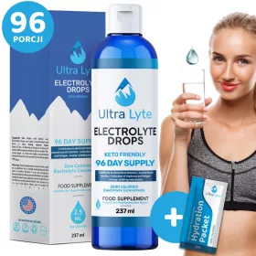  Ultra Lyte Elektrolyt-Tropfen: Ideal für Keto & Fasten, zuckerfrei, 96 Dosen