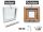 Lorac goldenes Eichen-PVC-Kippfenster 400 mm x 400 mm
