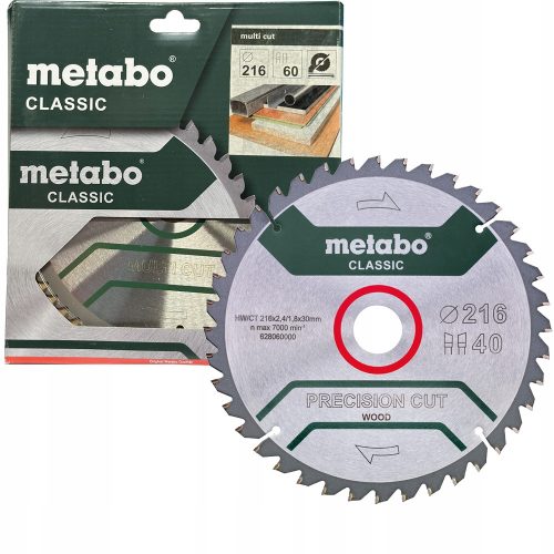  Metabo HW/CT Trennscheibe 216x30, 40 WZ 5