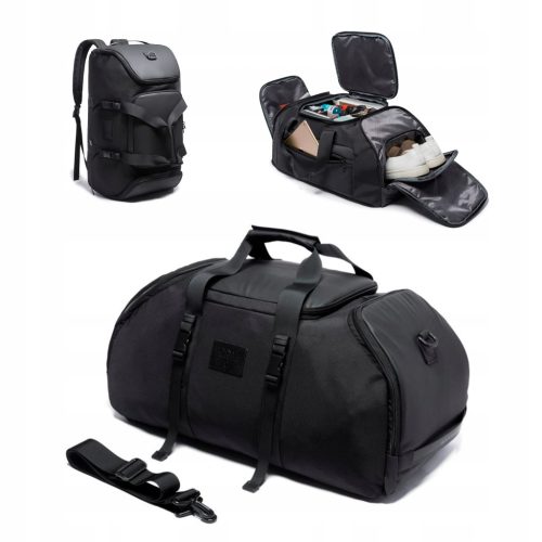  TRAININGS-SPORTTASCHE mit BACKPACK-Funktion 2in1 mit Schuhfach – 40L