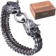  Wikinger-Thor-Wolf-Armband, 316L Chirurgenstahl