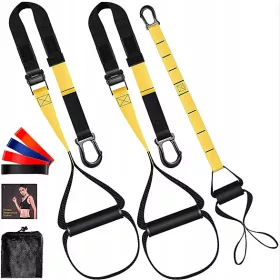  INTEY Set TRX-Gürtel + Übungsbänder