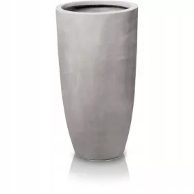    Polnix Blumentopf 0 cm x 42 x 78 cm Durchmesser 42 cm Keramik in den Farbtönen Grau und Silber