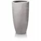  Polnix Blumentopf 0 cm x 42 x 78 cm Durchmesser 42 cm Keramik in den Farbtönen Grau und Silber