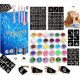  Glitzer-Tattoo-Set, Vorlagen, Glitzer-Tattoos, großes DIY