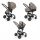  Foppapedretti UP3 I-Size Travel System Sabbia Multifunktions-Kinderwagen