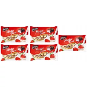 5x 1kg GOPLANA Mister Ron Erdbeer-Sahne Bonbons KARTON